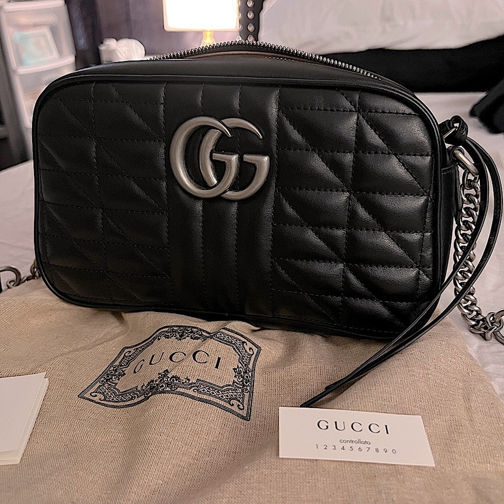 Gucci Marmont Aria camera bag